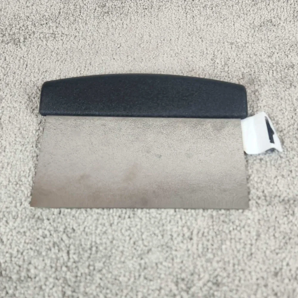 Ateco Dough Scraper 1318‎ Stainless Steel Black Handle Kitchen Tool